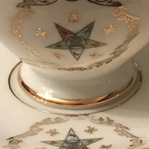 F.N. Kistner “Temple Treasures” OES Masonic Teacup - Picture 10 of 12
